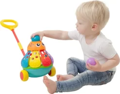 Playgro - Skubbedyr Aktivitetslegetøj - Blæksprutte Med Bolde 11 Playgro - Skubbedyr Aktivitetslegetøj - Blæksprutte Med Bolde -Legetøjsland playgro jc push along ball blaeksprutte 601819 4