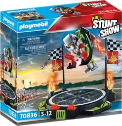 Playmobil Stuntshow - Air Stunt Show Stuntman Med Jetpack - 70836