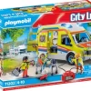 Playmobil - Ambulance Med Lys Og Lyd - 71202 -Legetøjsland playmobil ambulance with light and sound 71202 596041