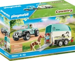 Playmobil Country - Bil Med Pony Hestetrailer - 70511