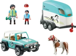 Playmobil Country - Bil Med Pony Hestetrailer - 70511 -Legetøjsland playmobil bil med pony trailer 70511 519897 2