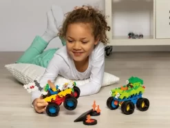 Plus-Plus Go! - Monster Trucks Sæt - 7018 -Legetøjsland plus plus monster truck saet 7018 582999 4