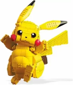 Pokemon Pikachu Figur - Mega Construx Jumbo Byggesæt - 30 CM