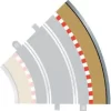 Scalextric - Radius 2 Outer Borders & Barriers Til C8206 - C8228 -Legetøjsland rad 2 outer borders barriers for c8206 c8228 576131