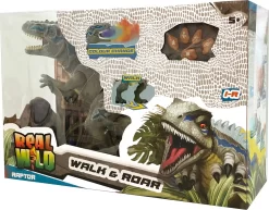 Fjernstyret Dinosaur Figur - Raptor - Walk & Roar - Real Wild -Legetøjsland real wild infared raptor wsteam 585002 4