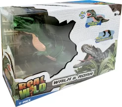 Fjernstyret Dinosaur Figur - T-Rex - Walk & Roar - Real Wild -Legetøjsland real wild t rex 585001 2
