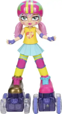 Rock N Rollerskate Dukke - Rainbow Riley - Fjernstyret - 27 CM