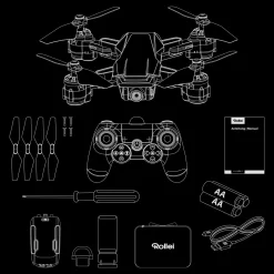 Rollei - Fly 60 Drone Med Kamera -Legetøjsland rollei fly 60 fly more combo camera drone 599931 3
