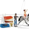 Schleich Horse Club - Mias Ridesæt Med Hest Og Rytter - 42443 -Legetøjsland schleich mias vaulting set 42443 502780