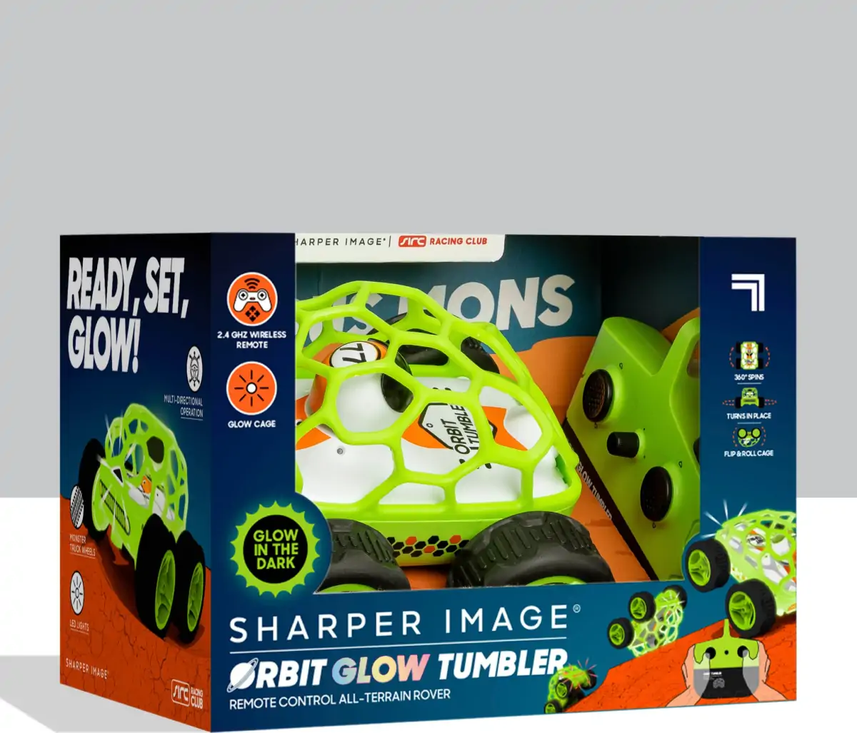 Sharper Image - Fjernstyret Bil - Orbit Glow Tumbler 5 Sharper Image - Fjernstyret Bil - Orbit Glow Tumbler - Billede 3