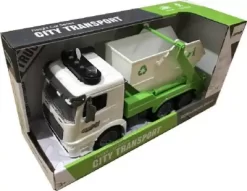 Skraldebil Legetøj Med Lys Og Lyd - Åben - 1:14 - City Transport - Contruck