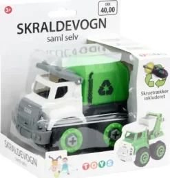 Skraldebil Legetøj - Saml Selv - Inkl. Skruetrækker