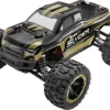 Blackzon - Fjernstyret Monster Truck - Slyder - 1:16 - Sort Guld -Legetøjsland slyder mt 116 4wd electric monster truck gold 540101 572122