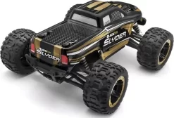 Blackzon - Fjernstyret Monster Truck - Slyder - 1:16 - Sort Guld -Legetøjsland slyder mt 116 4wd electric monster truck gold 540101 572122 2