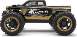 Blackzon - Fjernstyret Monster Truck - Slyder - 1:16 - Sort Guld -Legetøjsland slyder mt 116 4wd electric monster truck gold 540101 572122 3