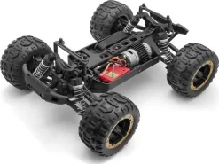 Blackzon - Fjernstyret Monster Truck - Slyder - 1:16 - Sort Guld -Legetøjsland slyder mt 116 4wd electric monster truck gold 540101 572122 4