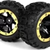 Blackzon - Slyder Mt Hjul Og Dæk - Samlet - Sort Guld - 540087 -Legetøjsland slyder mt wheelstires assembled blackgold 540087 572116