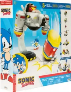 Sonic The Hedgehog Legetøj - Egg Mobile Battle Med Sonic Figur -Legetøjsland sonic egg mobile battle saet 594279 1