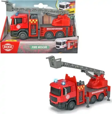 Dickie Toys - Brandbil Med Lyd Og Lys - 17 CM 3 Dickie Toys - Brandbil Med Lyd Og Lys - 17 CM