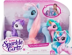 Zuru Sparkle Girlz - Enhjørning Figurer - 3 Stk