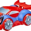Spidey Figur Med Bil - Glow Tech Techno Racer -Legetøjsland spidey glow tech web crawler 569822