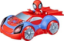 Spidey Figur Med Bil - Glow Tech Techno Racer -Legetøjsland spidey glow tech web crawler 569822 2