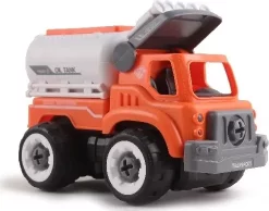 Fjernstyret Lastbil Med Tank - Med Lyd Og Skruetrækker - Contruck 12 Fjernstyret Lastbil Med Tank - Med Lyd Og Skruetrækker - Contruck -Legetøjsland tank truck rc diy with sound 572297 2