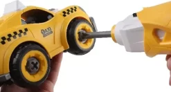 Fjernstyret Taxa Bil Med Lyd - City Tourist - Contruck -Legetøjsland taxi rc diy with sound 572299 6