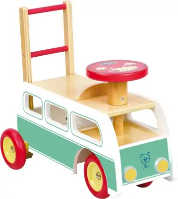 Vilac - 2-I-1 Gåbil Og Gåvogn - Retro Bus - 44 CM 2 Vilac - 2-I-1 Gåbil Og Gåvogn - Retro Bus - 44 CM