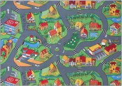 Legetæppe Til Biler - Landsby - 140X200 CM