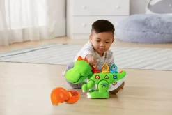 Vtech Dino Robot Legetøj Til Baby - Baby Lær Og Dans - Dansk -Legetøjsland vtech baby laer dans dino dansk 510101 2